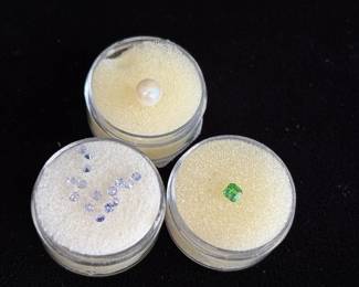 Amazing Loose Faceted Gemstones * 5mm Pearl * Rare 4mm Princess Tasvorite * Tanzanites
