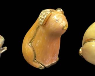 Vintage Collectible Estée Lauder Solid Perfume Boxes
