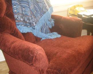 Swivel rocking chair (1 of 2), throw