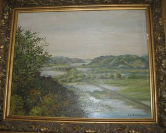 Framed original art by A.A. Baumgart