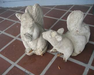 Concrete squirrels