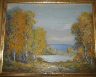 Framed original art by Elmer S. Berge