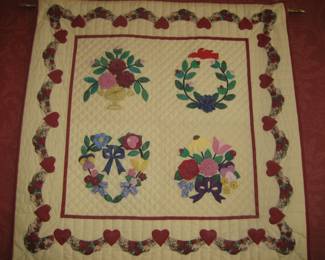 Hand crafted quilted art
