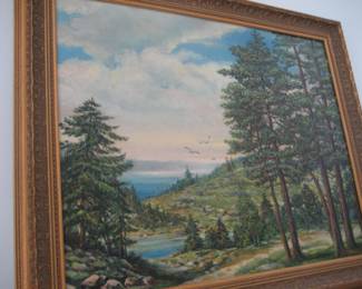 Framed original art by A.A. Baumgart