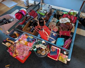 bags, scarves, hats, purses