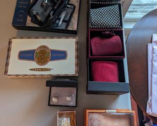 ties, cufflinks