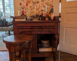 bar, bar cart, glasses