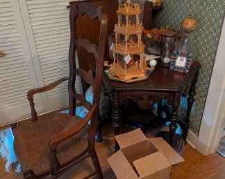 table, chair, frames