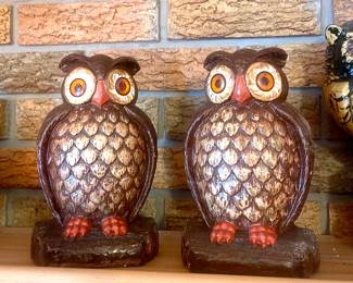 MCM Owl Bookends