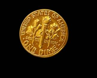 Gold-Plated Dime