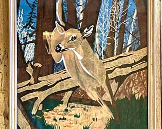 Vintage Deer Wall Art