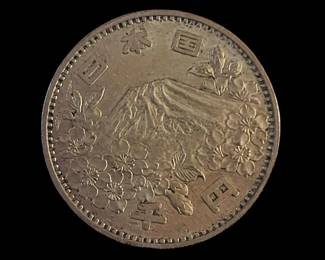 1964 Silver Japan Tokyo Olympics Coin