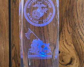 First to Fight - USMC - Etched Glass
