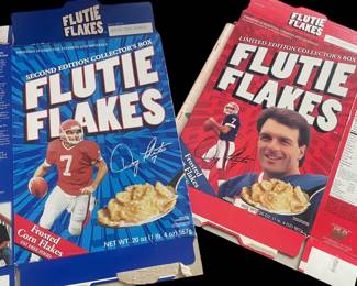 Flutie Flakes Cereal Boxes 