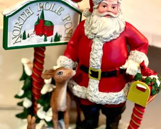 North Pole Post Santa Decoration 