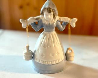 Porcelain Dutch Girl Bell 
