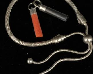 SH510VPandora, Snake Chain Bracelet  Tassel Charms