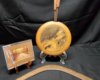 SH366Turned Burl Vase And More 