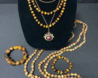 SH525Tigers Eye Jewelry  Coordinating Pieces