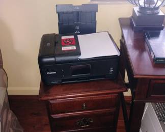 Printer and night stand with drawers 