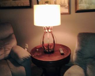 Lamp and table