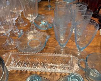 Fostoria June Blue Azure