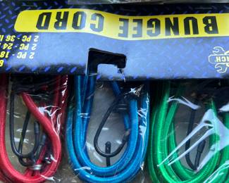 Assorted bungee cords