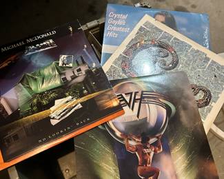 Various records including Crystal Gayle and Michael McDonald