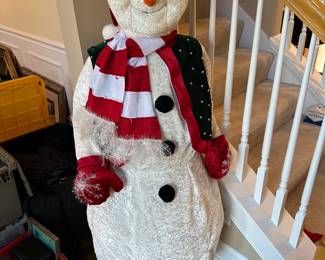 pop-up, pre-lit snowman Christmas decoration
