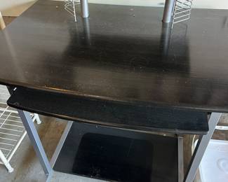 Small Computer desk on casters