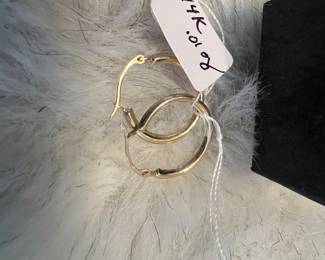 14k gold hoop earrings