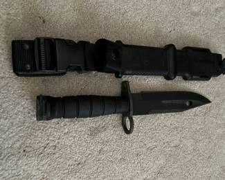 M9 bayonet with a scabbard