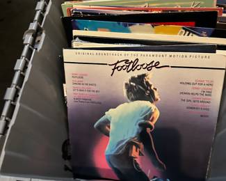 Tons of records including the Footloose soundtrack
