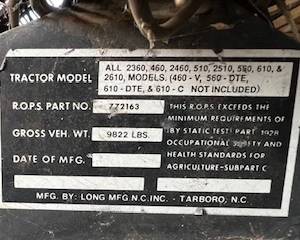 Long 2610 Tractor