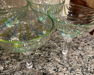 Plastic margarita glasses 