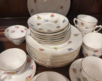 vintage Crown Staffordshire fine bone china tea set