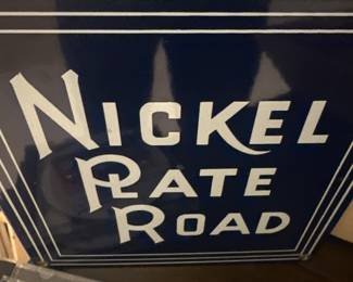 Nickel rate road metal sign 