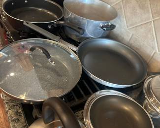 pots, pans and lids