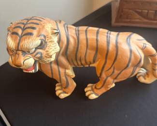 vintage ceramic tiger figurine