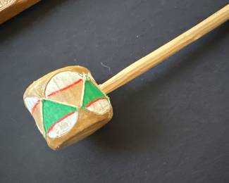 wooden musical shaker