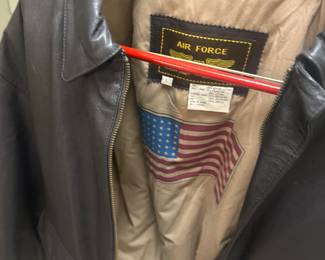 Landing Leathers Men's Air Force A-2 leather flight bomber jacket