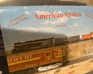 product catalog cover for American Models S-Gauge model trains