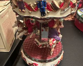 collectible Mr. Christmas musical carousel