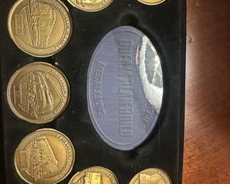 "Dream, Plan, Build" railroad collector medallions