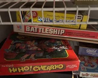 Board games including Battleship and Operation