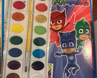  PJ Masks watercolor paint and coloring book set