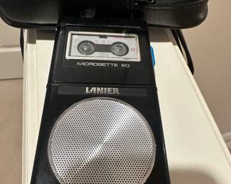 vintage Lanier MS-60 professional microcassette player/recorder