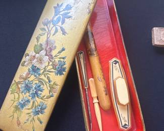 vintage writing set