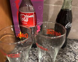 Collectible coke glasses 