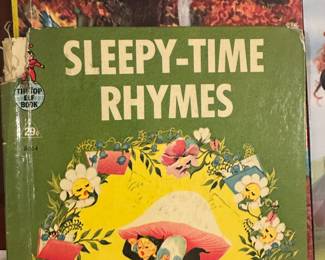 Sleepy Time Rhymes vintage book and Henny-Penny